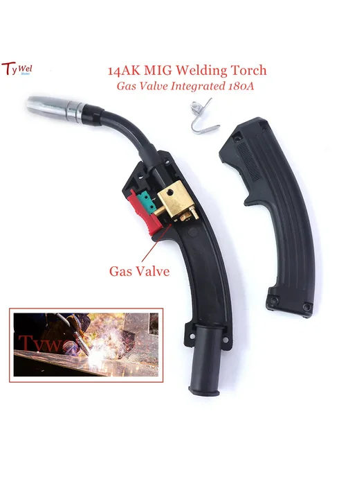TywelMaster Сварочная горелка 14AK, Сварочная горелка MAG, газовый клапа, вариант