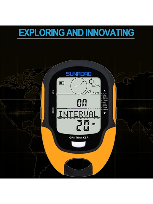 SUNROAD GPS навигатор трекер спортивные цифровые часы армейс, вариант, фото 3