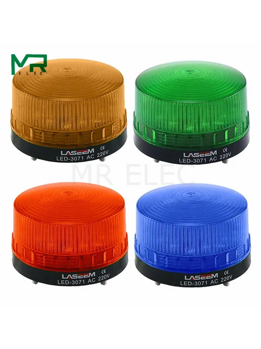 PINANWZ Индикаторная лампа Strobo Signal green 110V, зеленый