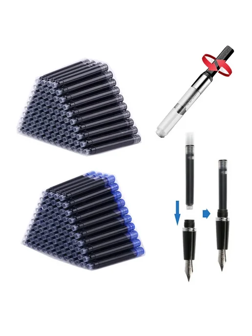 MONTE MOUNT Чернила для перьевых ручек Jinhao black 3.4MM 10PCS, 10 шт, фото 2