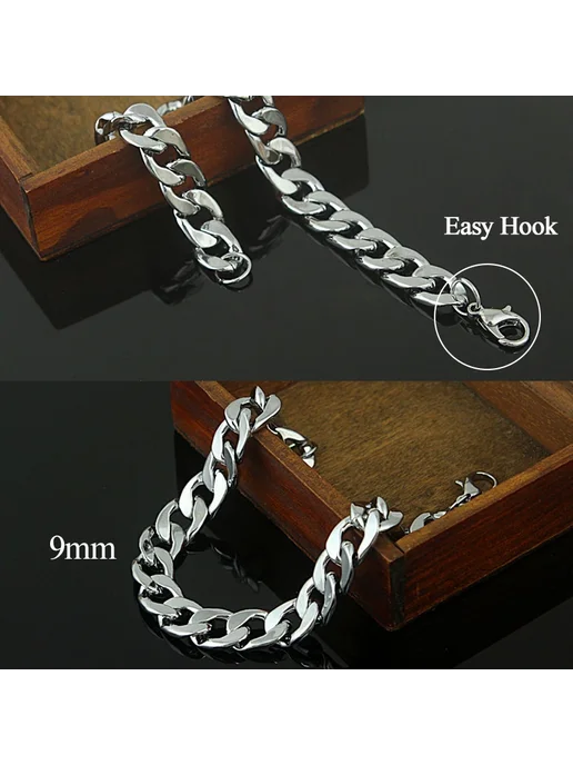 spriboom Цепочка кубинская из нержавеющей стали 3.5mm wide, серый, фото 6