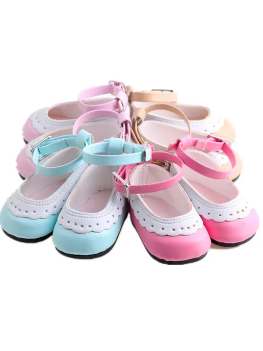 Fleta Кукольные туфли бежевые для кукол 18 дюймов, Color b377, бежевый, фото 2