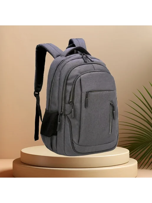 CFUN YA Темно-синий рюкзак для ноутбука 15.6" 17.3" USB, синий, фото 4