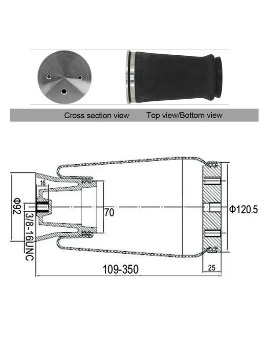 Нет бренда Подвеска с пневматическими пружинами 1S9000 W21-760-9000, ре, вариант, фото 2
