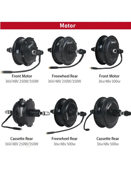 ZEMAKE Комплект 48В Cassette Rear 500W, 500 Вт, фото 3