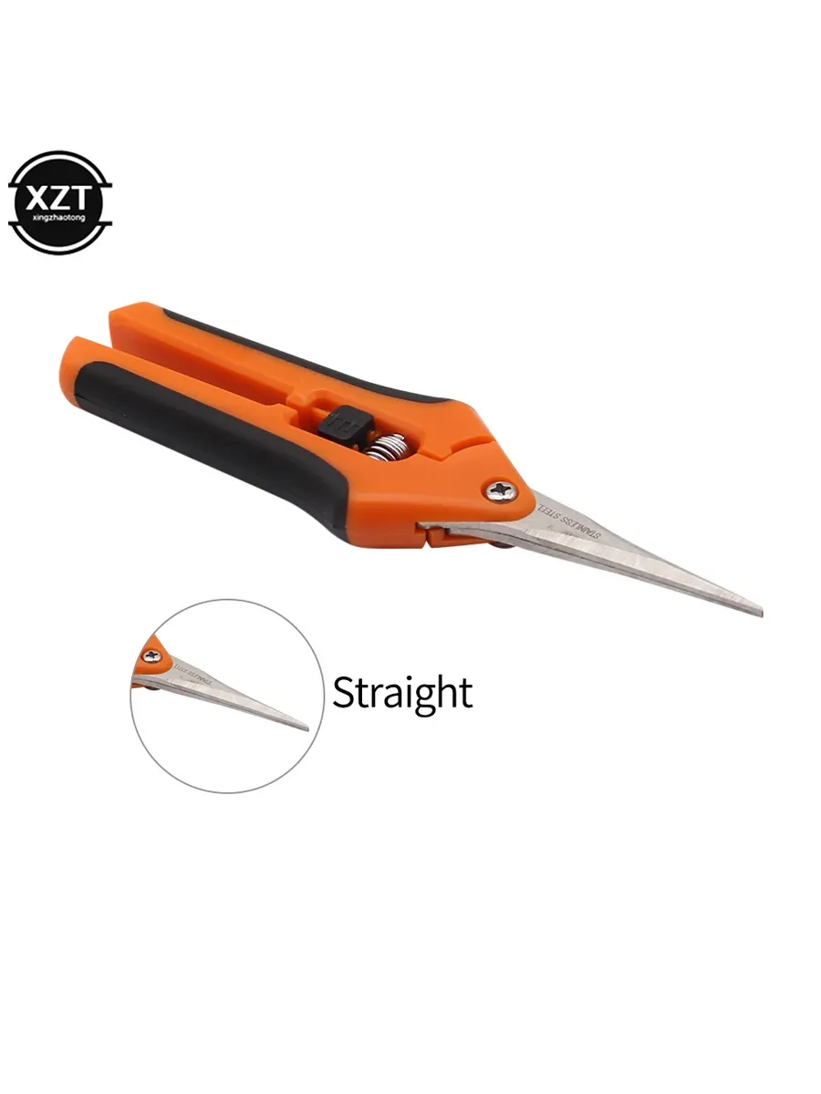 Секатор садовый XZT, оранжевый, straight