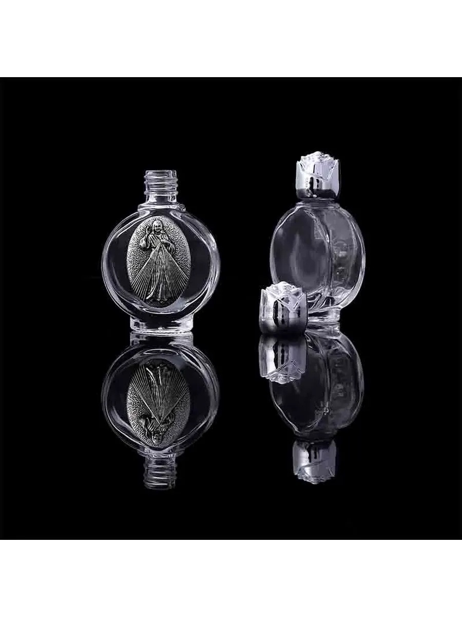 Бутылочка для святой воды, серебристая, 65-42mm7