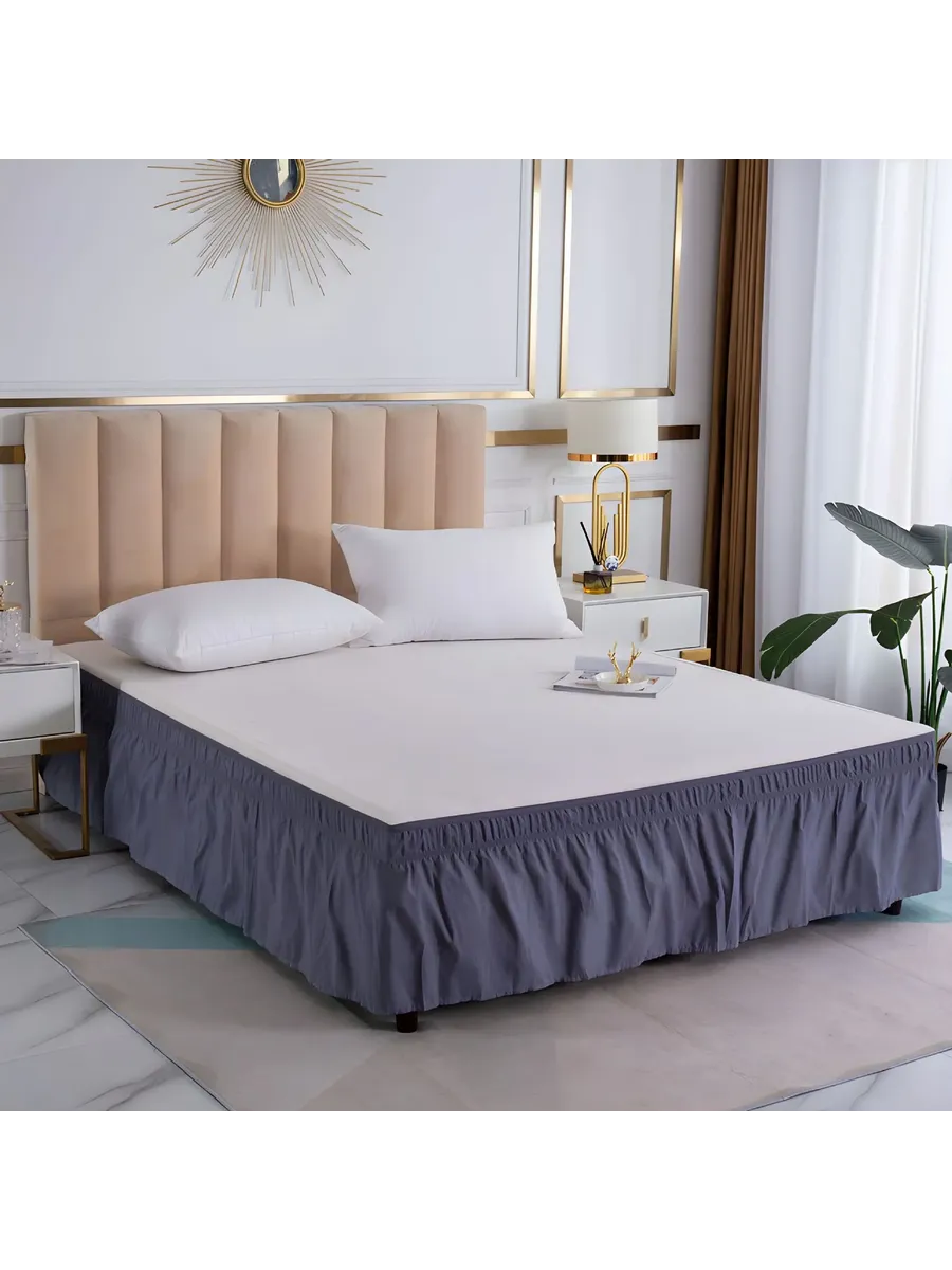 Подзор для кровати белый 120x200x38