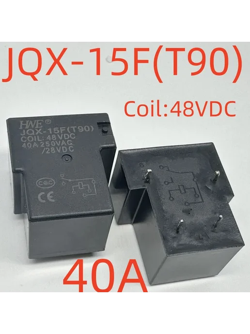 Нет бренда Реле JQX-15F(T90) 48VDC 40A, JQX-15F T90 48VDC 40A
