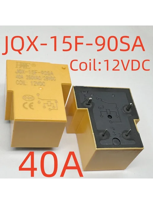 Нет бренда Реле JQX-15F(T90) 48VDC 40A, JQX-- 12В 24В 48В