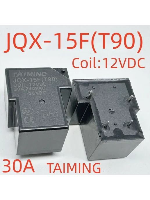 Нет бренда Реле JQX-15F(T90) 48VDC 40A, JQX-- 12В 24В 48В, фото 2