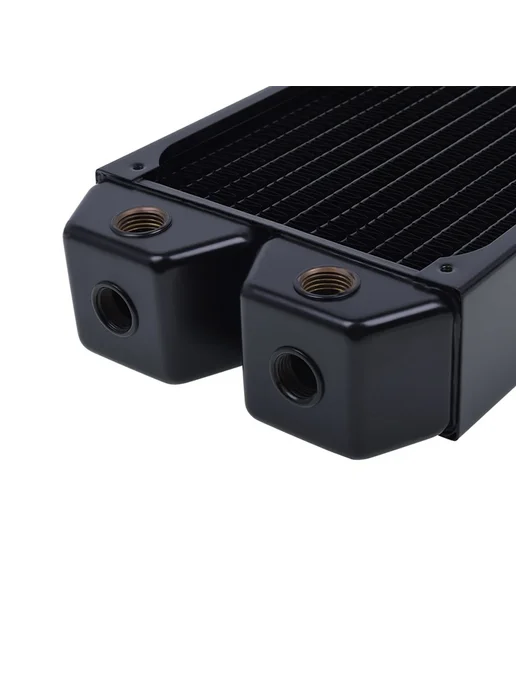 ALPHACOOL NexXxoS XT45 420 мм медный радиатор для систем жид, черный, в упаковке 2 кг, фото 3