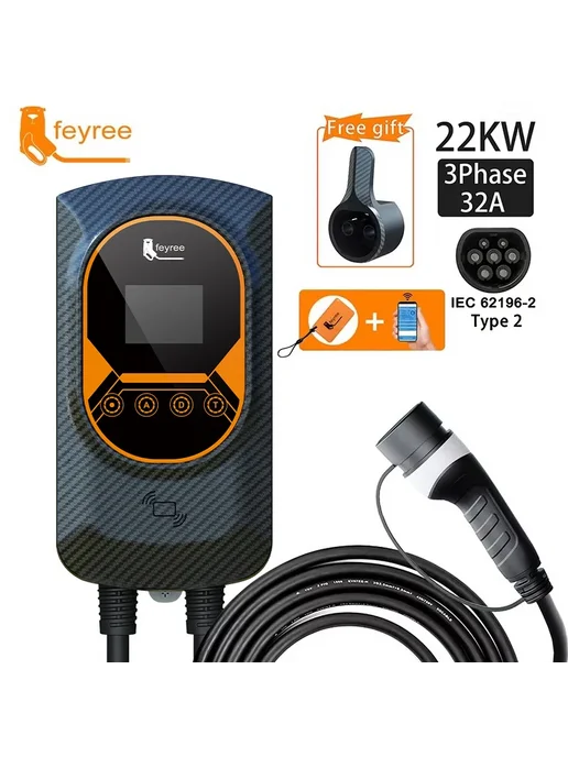 feyree Зарядная станция GB T 7.6kW 32A 1 phase, вариант, фото 3