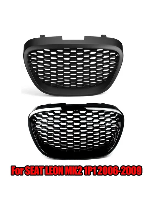 Решетка радиатора Glossy Black Seat Leon MK2 1P, черный, фото 2
