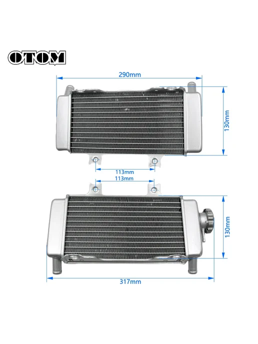 OLOME Радиатор охлаждения мотоцикла Honda CRF250R 2006-2009, Left, вариант, фото 3