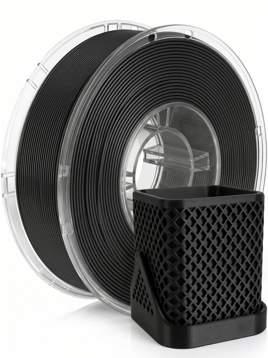 PETG черный пластик для 3d печати, 1 кг