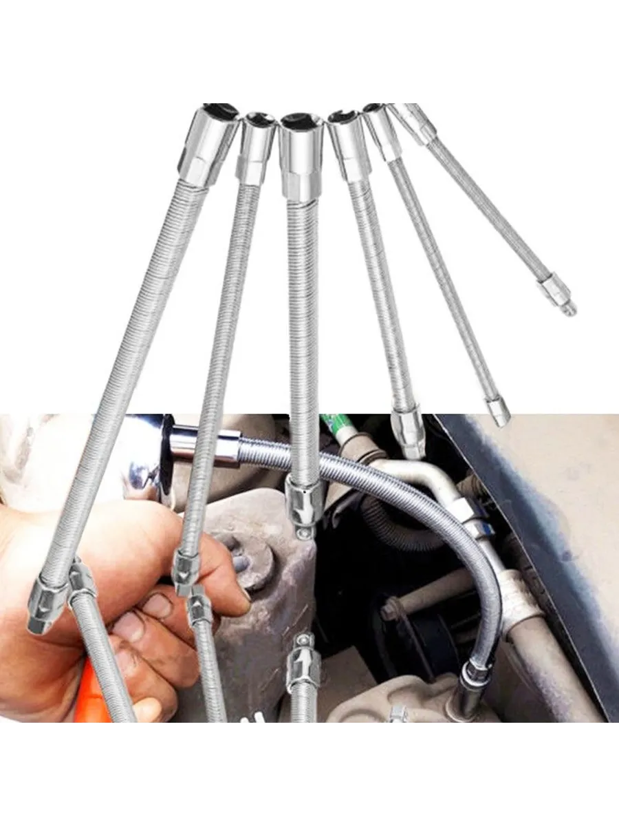 Гибкие удлинители для торцевых ключей 1/4" 3/8" 1/2"