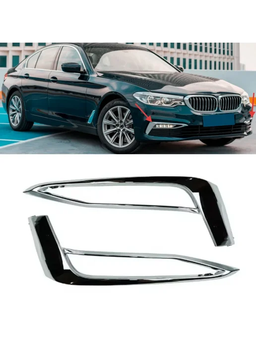Декоративная полоса решетки BMW 5 Series G30 R, вариант, фото 2