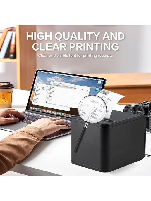 Xprinter Термопринтер чеков XP-80T USB, 200 мм с, Термопринтер 200 мм, фото 3