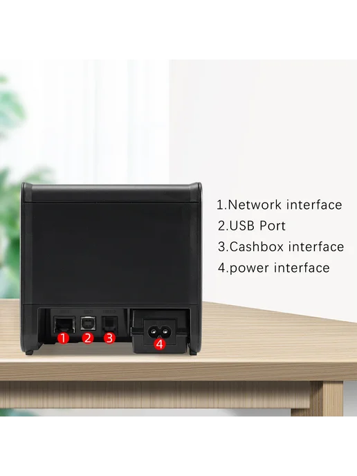 Xprinter Термопринтер чеков XP-80T USB, 200 мм с, Термопринтер 200 мм, фото 7