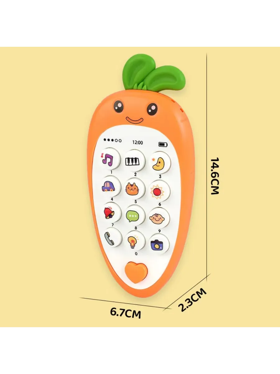 Детская игрушка-телефон с мультяшными персонажами