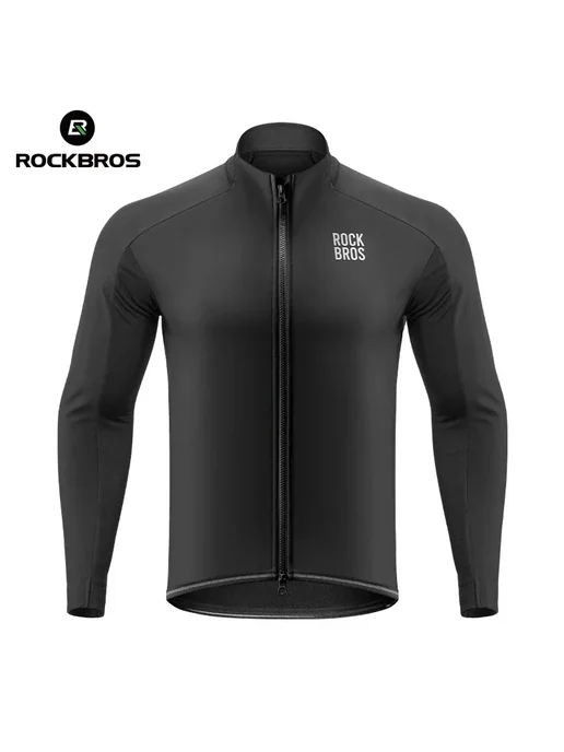 Rockbros мужская теплая велокуртка, черный, фото 2