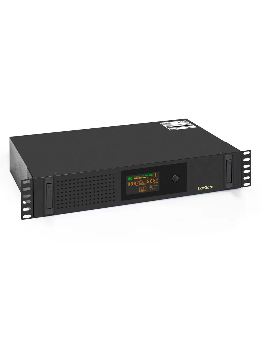 ИБП ServerRM UNL-1000.LCD.AVR.2SH.3C13.USB.2U, 1000ВА/650Вт
