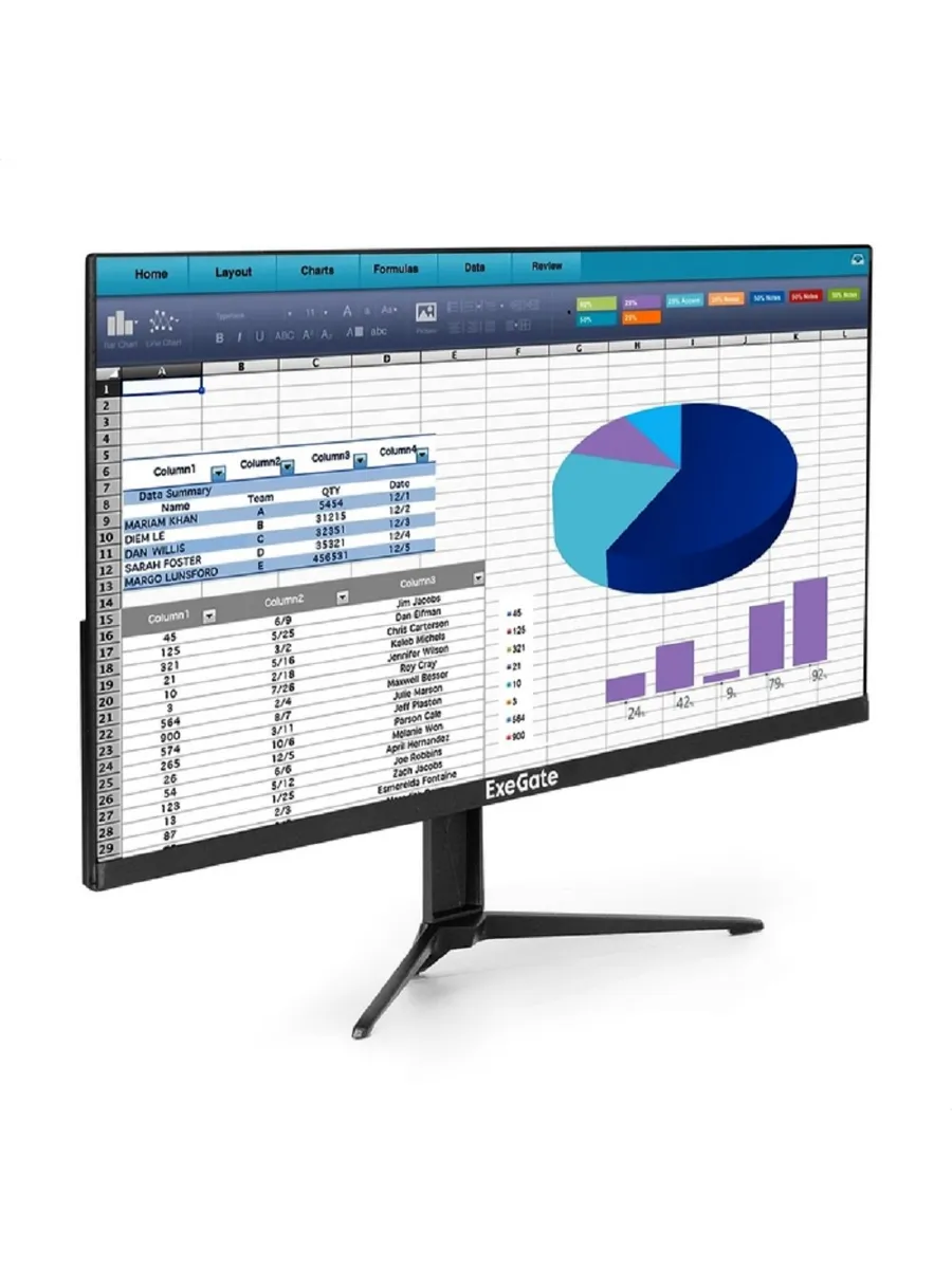 EXEGATE Монитор для ПК 23.8" EX300348RUS IPS 1920 x 1080 100Гц