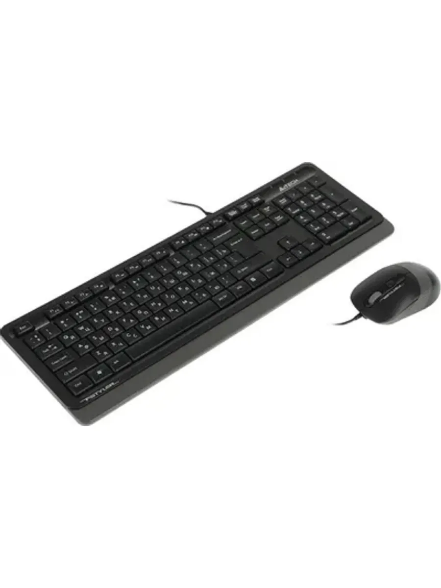 Комплект (клавиатура + мышь) F1010 GREY, проводной