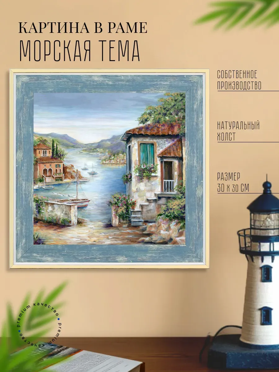 Картина на стену интерьерная на холсте 30*30 см