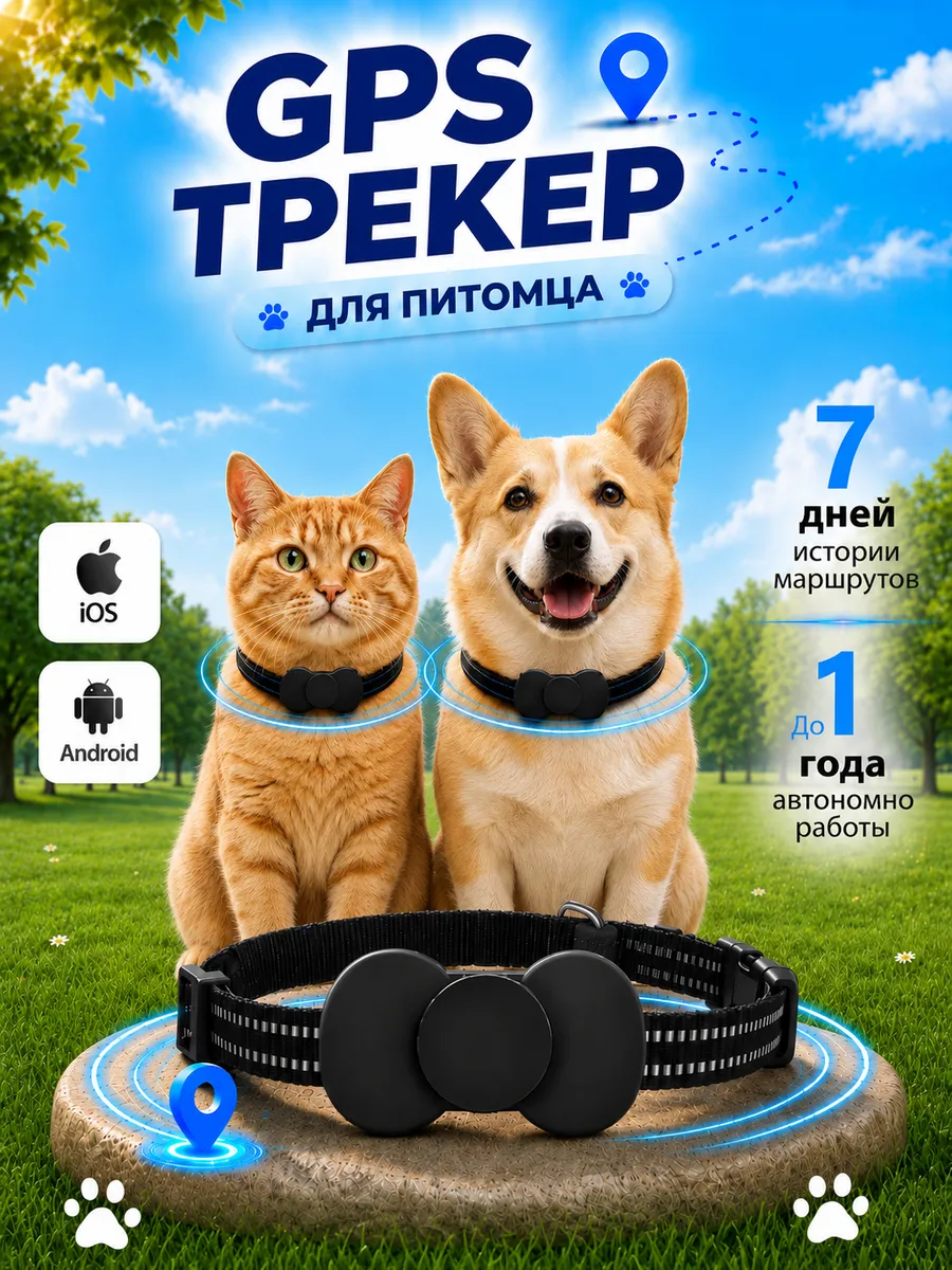 GPS трекер для Андроид с ошейником