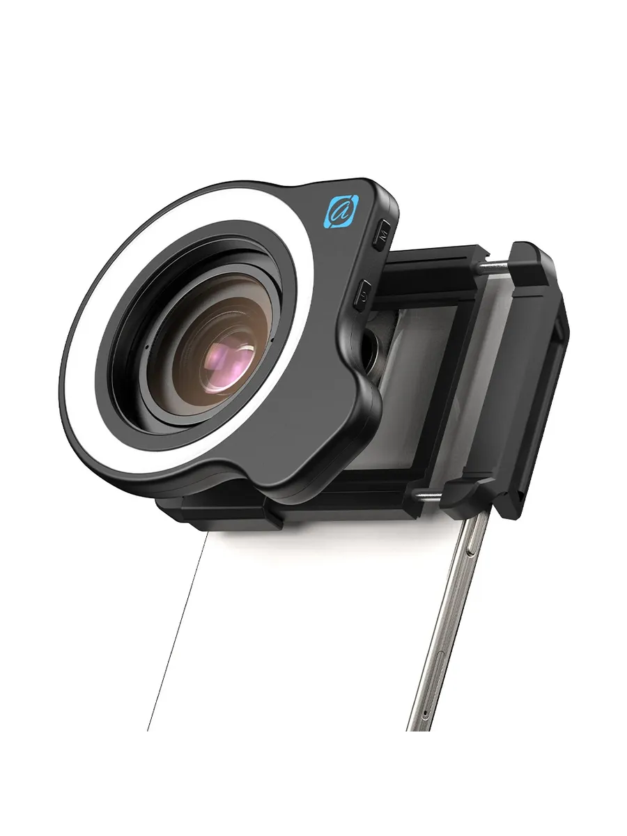 Макрообъектив APEXEL 10-20X Zoom + комплект светодиодных фон