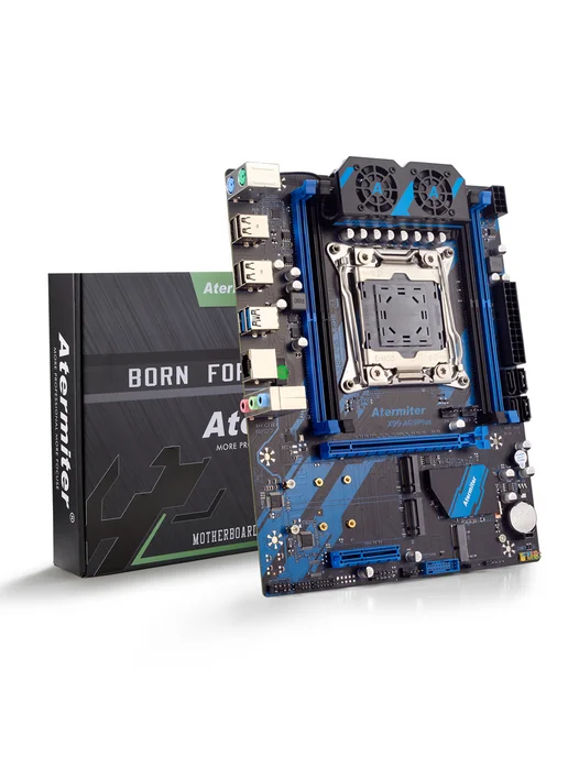 Atermiter Материнская плата X99 AG9 Plus Xeon E5 2699v4 комплект 32Gb, 32 ГБ, фото 2
