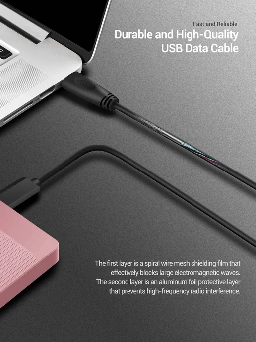 UnionSine 2.5''Внешний жесткий диск HDD 500 ГБ USB 3.0, 500 ГБ, фото 7