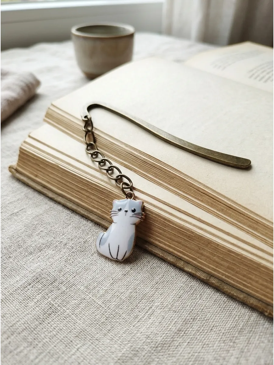 Закладка книжная Кот голубой