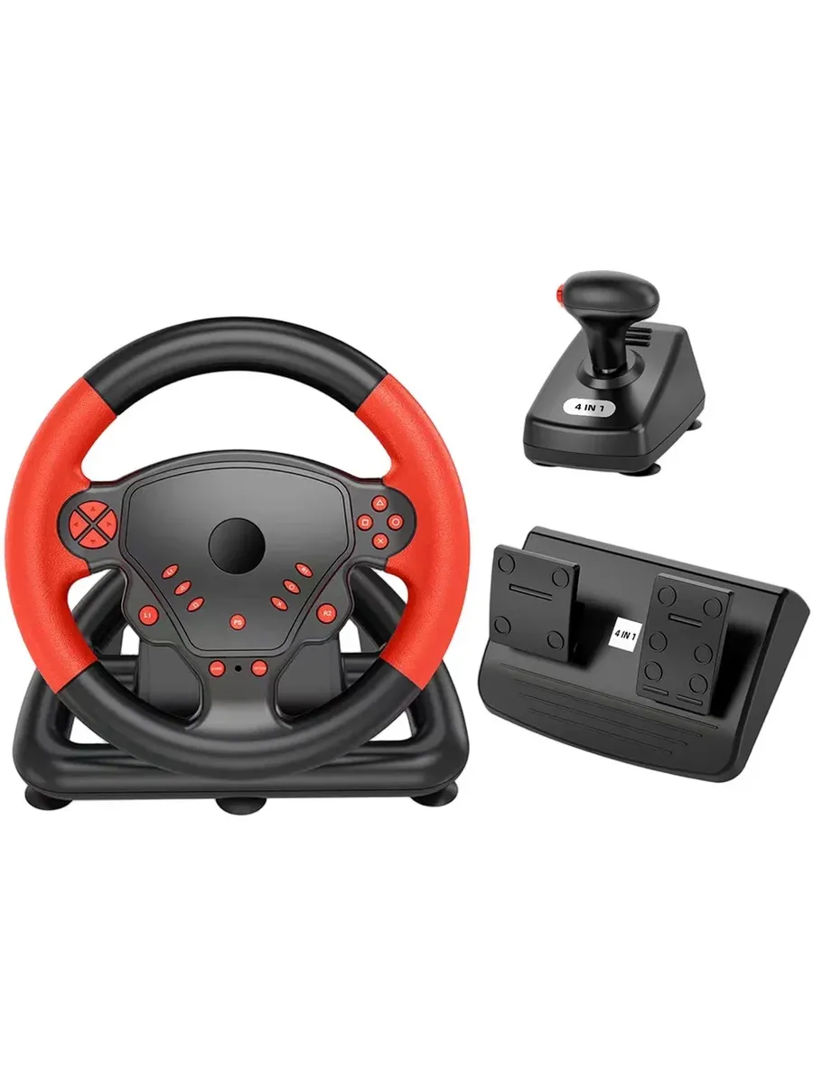 Игровой руль BAJEAL Racing Wheel, Red