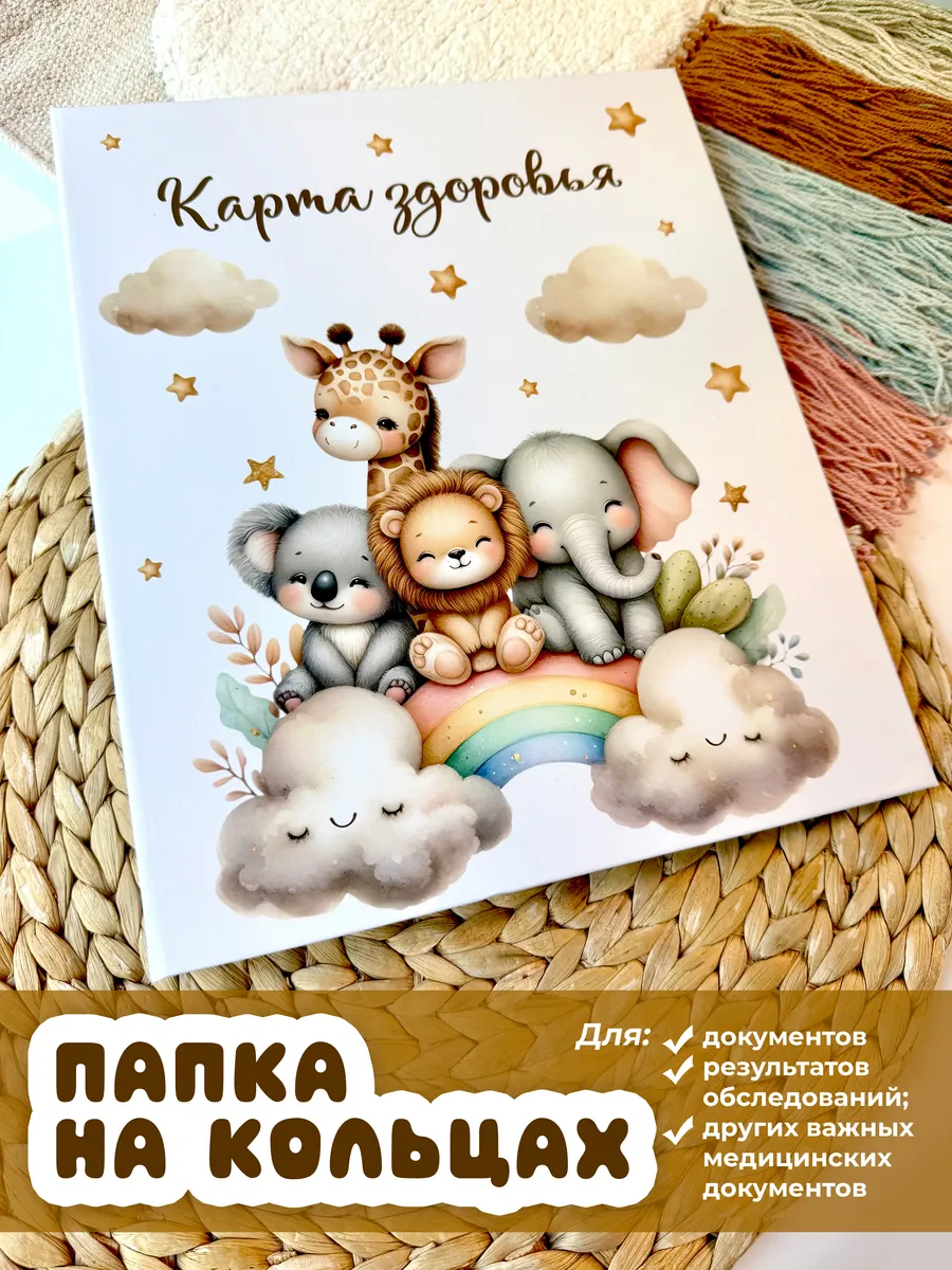 Папка для медицинских документов А4 с кольцами