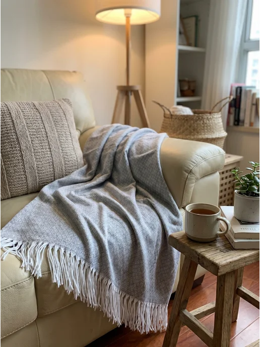COZY HOME Плед 150х200 на диван с кисточками, 150x200, фото 8