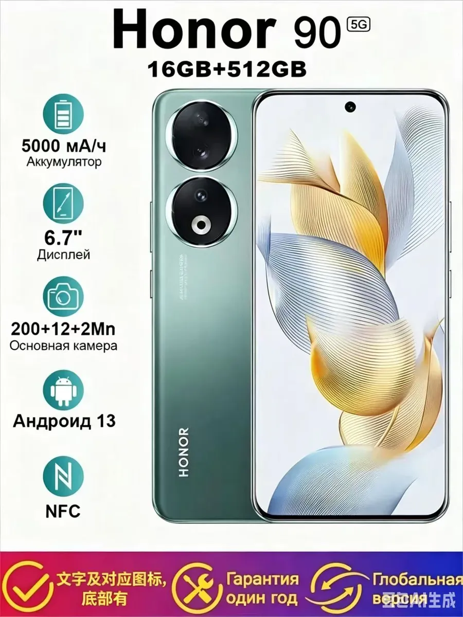 HONOR 90 16 512 ГБ Green Dual SIM Global