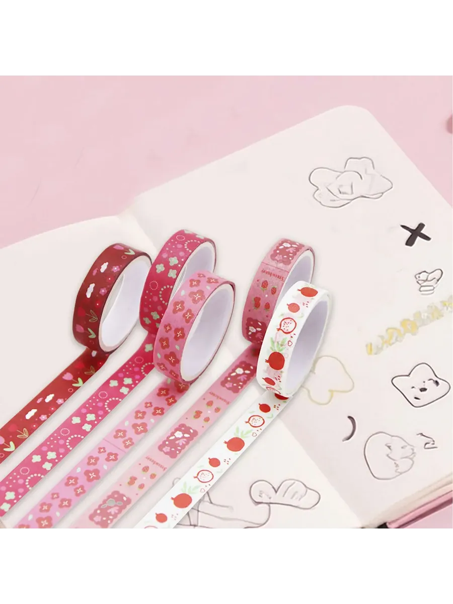 unbrand Клейкая лента канцелярская 10 мм x 2 м, 5 шт.