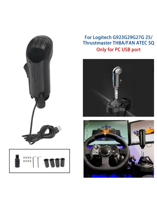Нет бренда Игровой руль Logitech G29 G27 G25, черный, фото 4