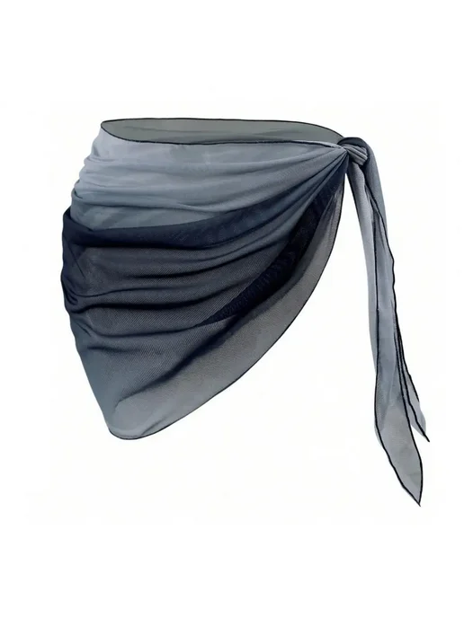 Парео шифоновое XL, темно-синий Black Gray, синий