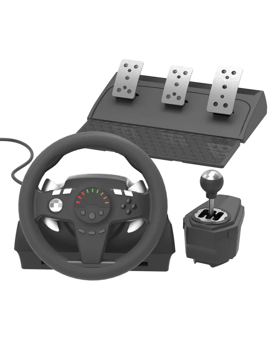 Игровой руль для ПК с тремя