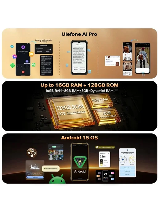 Смартфон Ulefone Rugking 3 Pro 2/128 ГБ, цвет не указан, фото 5