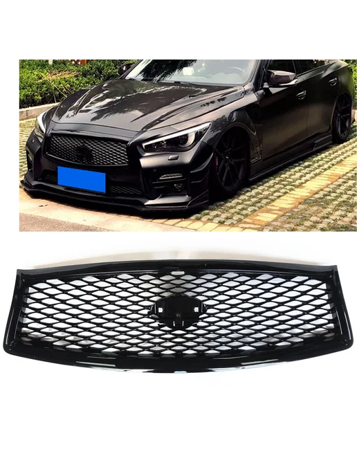 IDENUONA Верхняя решетка радиатора (сетка) для Infiniti Q50 Q50S 2014, вариант, фото 2