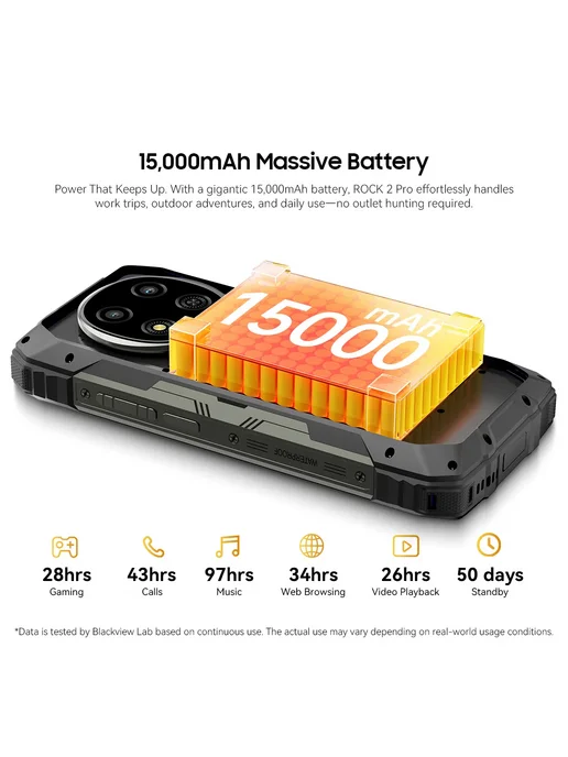 Смартфон Blackview Rock 2 Pro 8/256 ГБ, желтый, фото 5