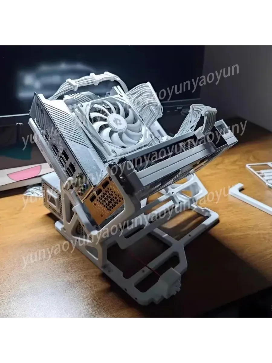 Открытый компьютерный корпус 3D-печать белый ATX/MATX/ITX