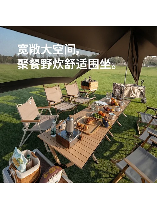 Naturehike Yunxiao Windless Rope Canopy 860, коричневый, фото 5