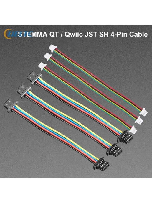 Нет бренда Кабель STEMMA QT Qwiic JST SH 4pin 10см, белый (3шт), 5 шт, фото 4