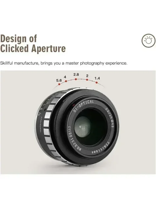 TTArtisan Объектив 23mm F1.4 Фудзи ХФ Black and Silver Fuji, черный, фото 4